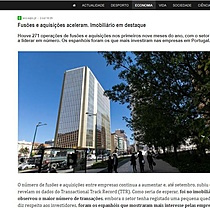 Fuses e aquisies aceleram. Imobilirio em destaque